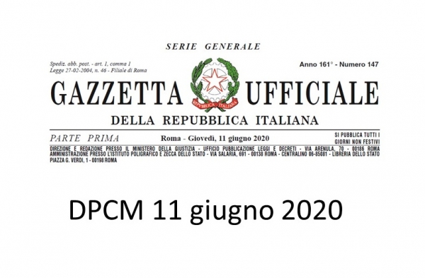 Read more about the article DPCM 11 GIUGNO 2020: LE NOVITA’ PER I PUBBLICI ESERCIZI