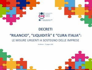 MISURE EMERGENZIALI A SOSTEGNO DELLE IMPRESE – ULTIMI AGGIORNAMENTI
