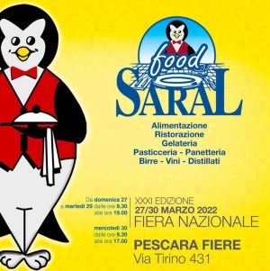 Fiera Saral Food – Pescara Fiere – dal 27 al 30 Marzo 2022